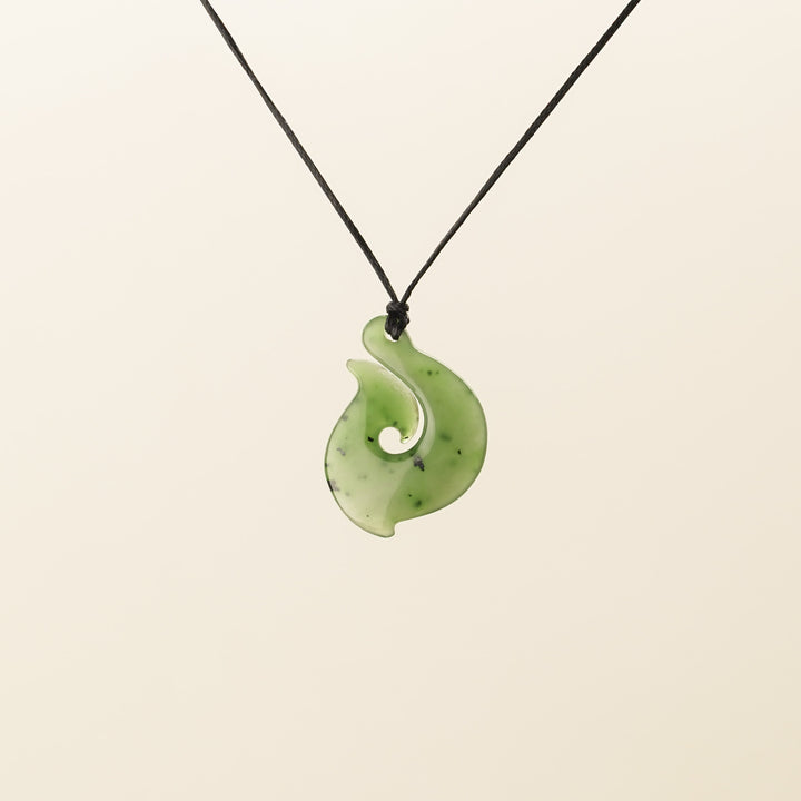 Greenstone Rolled Hei Matau, Small