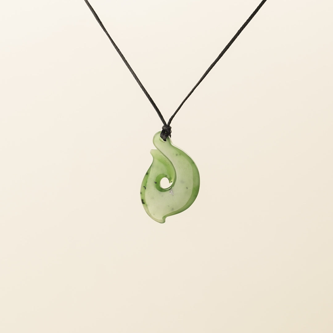 Greenstone Rolled Hei Matau, Small