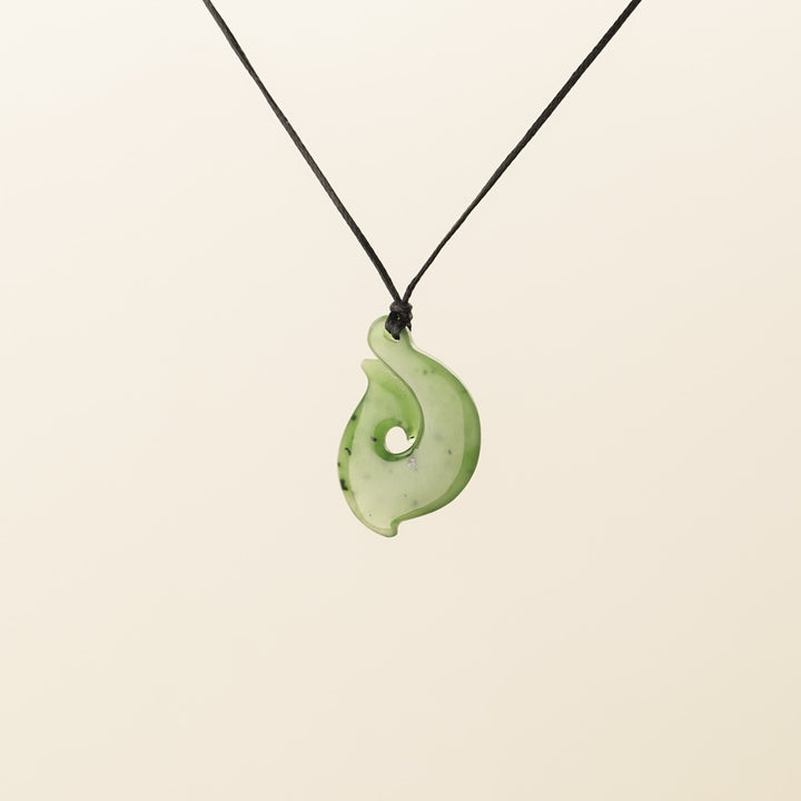 Greenstone Rolled Hei Matau, Small