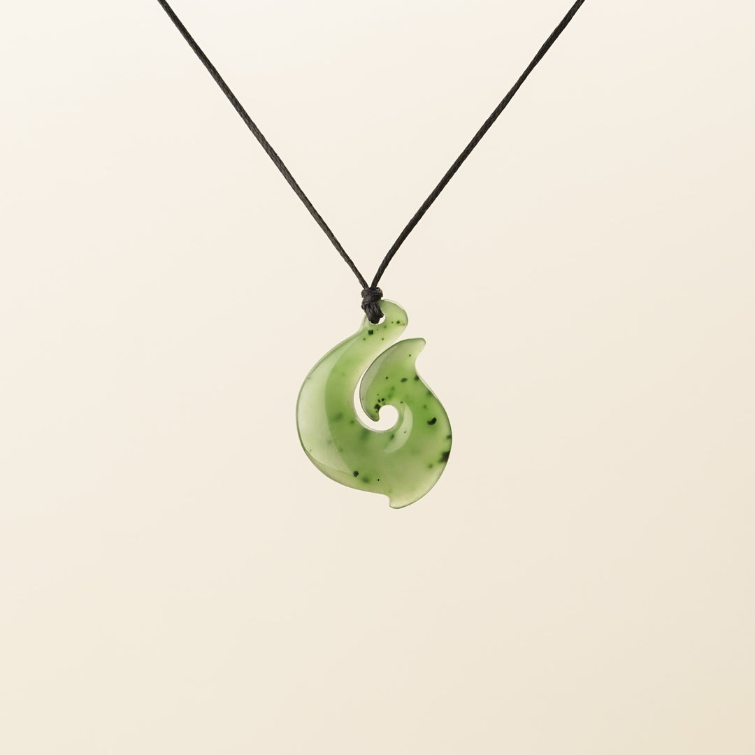 Greenstone Rolled Hei Matau, Small