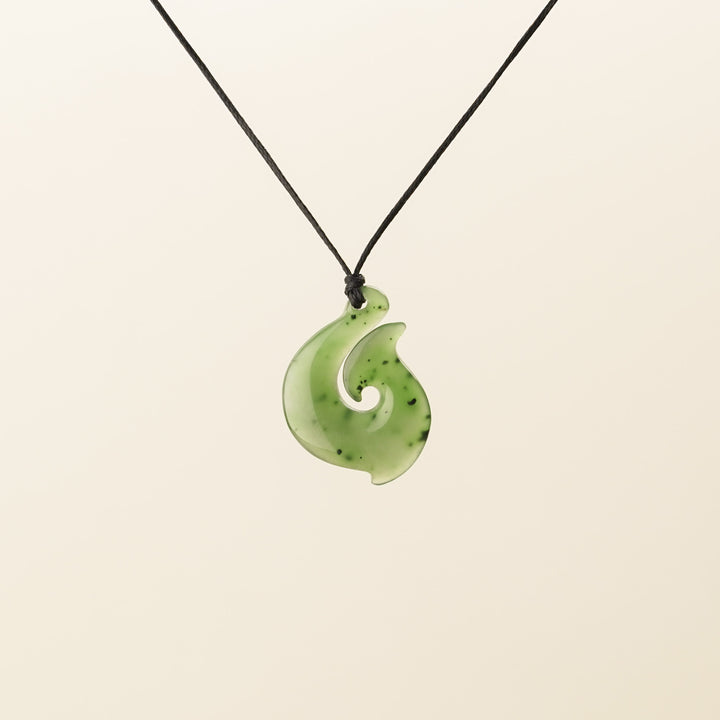 Greenstone Rolled Hei Matau, Small