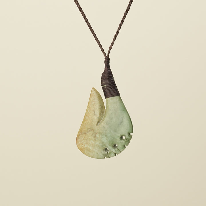 Hei Matau Bound Raukaraka - Large Pendant