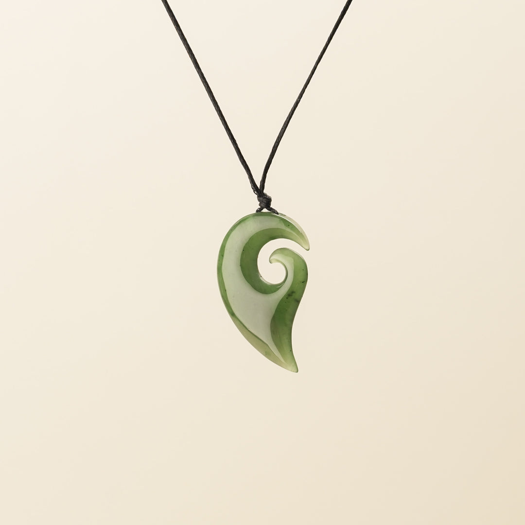 Greenstone Koru Hei Matau, Small