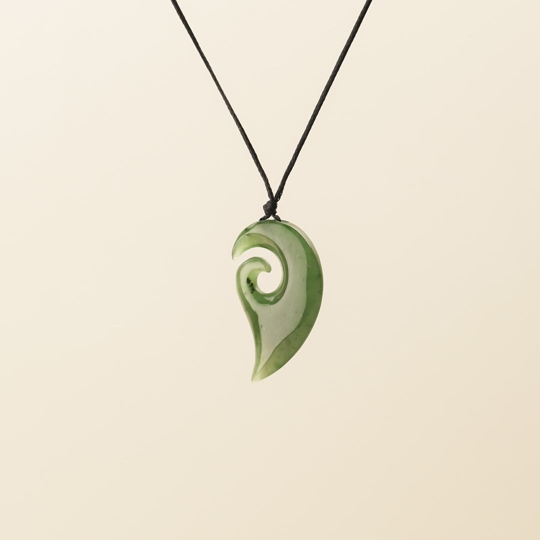 Greenstone Koru Hei Matau, Small