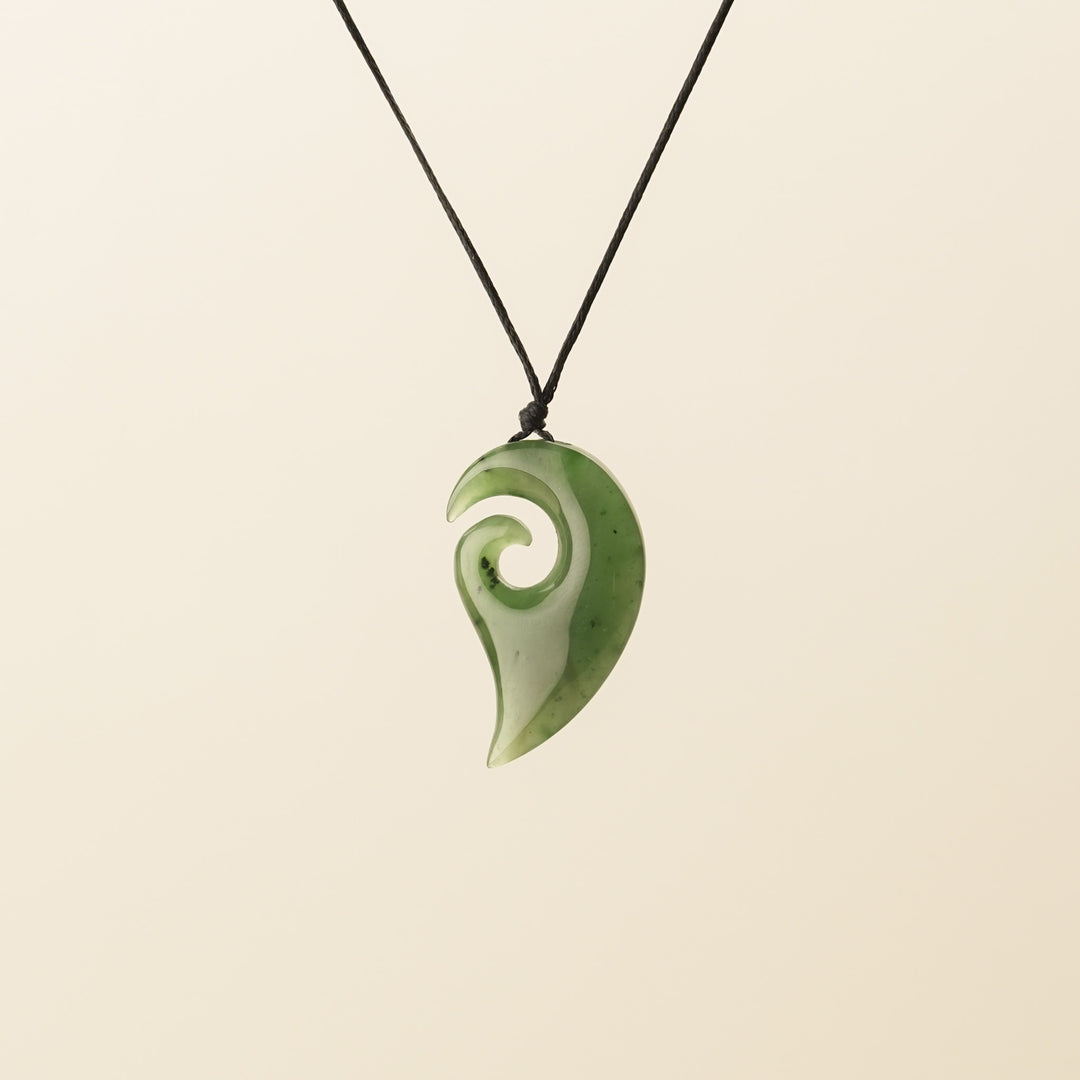 Greenstone Koru Hei Matau, Small