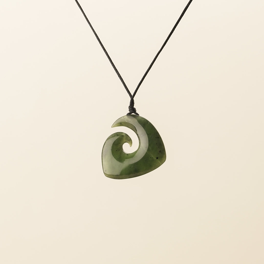 Greenstone Spiral Hei Matau, Small