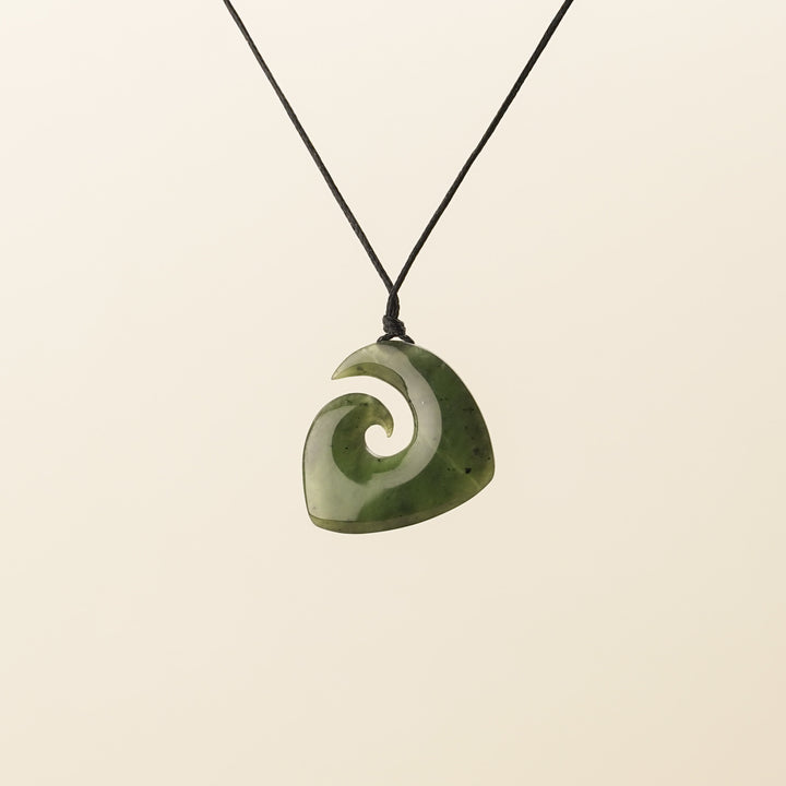 Greenstone Spiral Hei Matau, Small