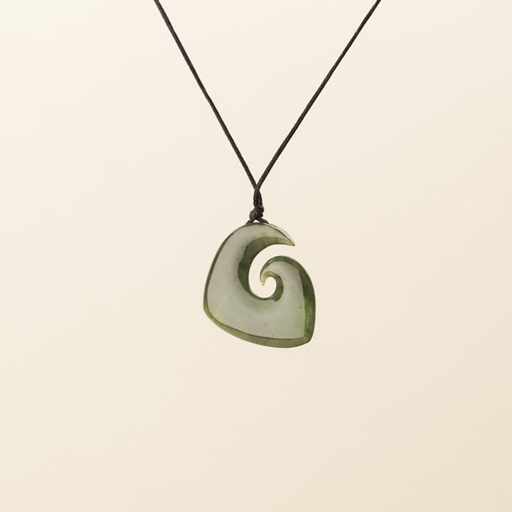 Greenstone Spiral Hei Matau, Small