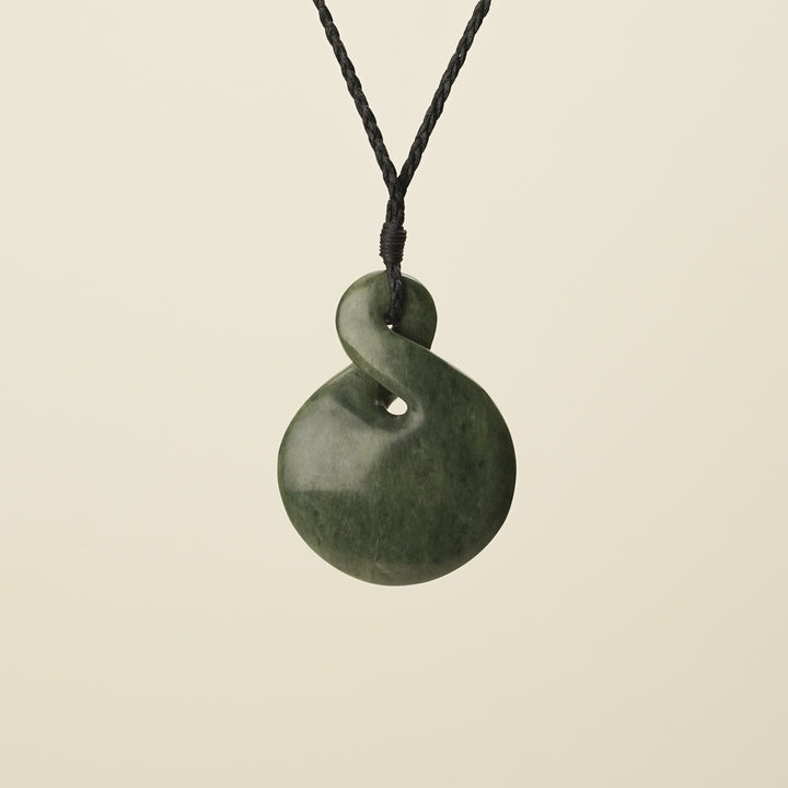 Pikorua Kawakawa  Pounamu Large Pendant