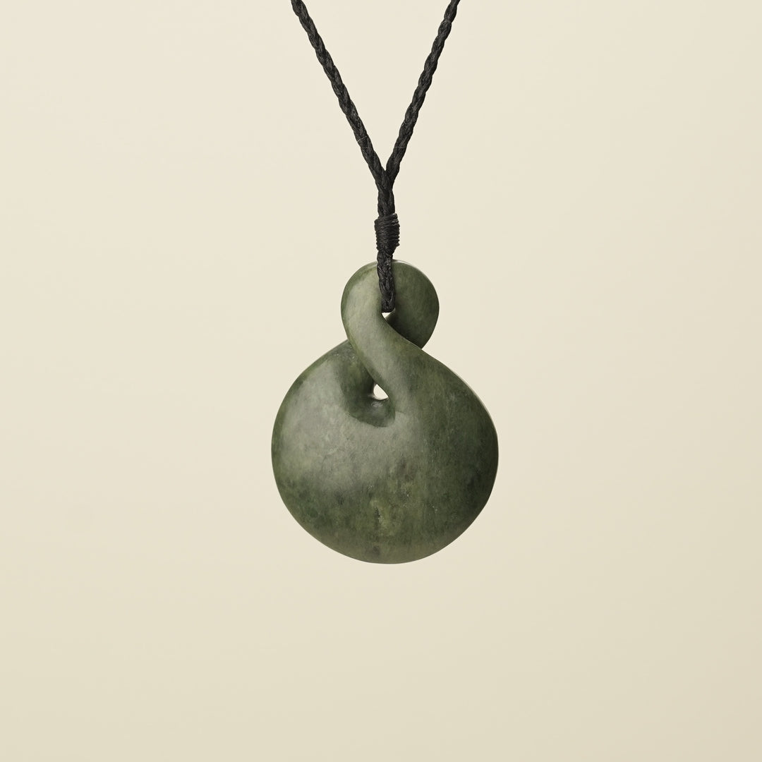 Pikorua Kawakawa  Pounamu Large Pendant