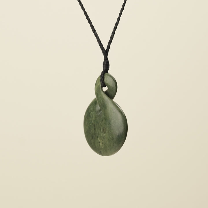 Pikorua Kawakawa  Pounamu Large Pendant