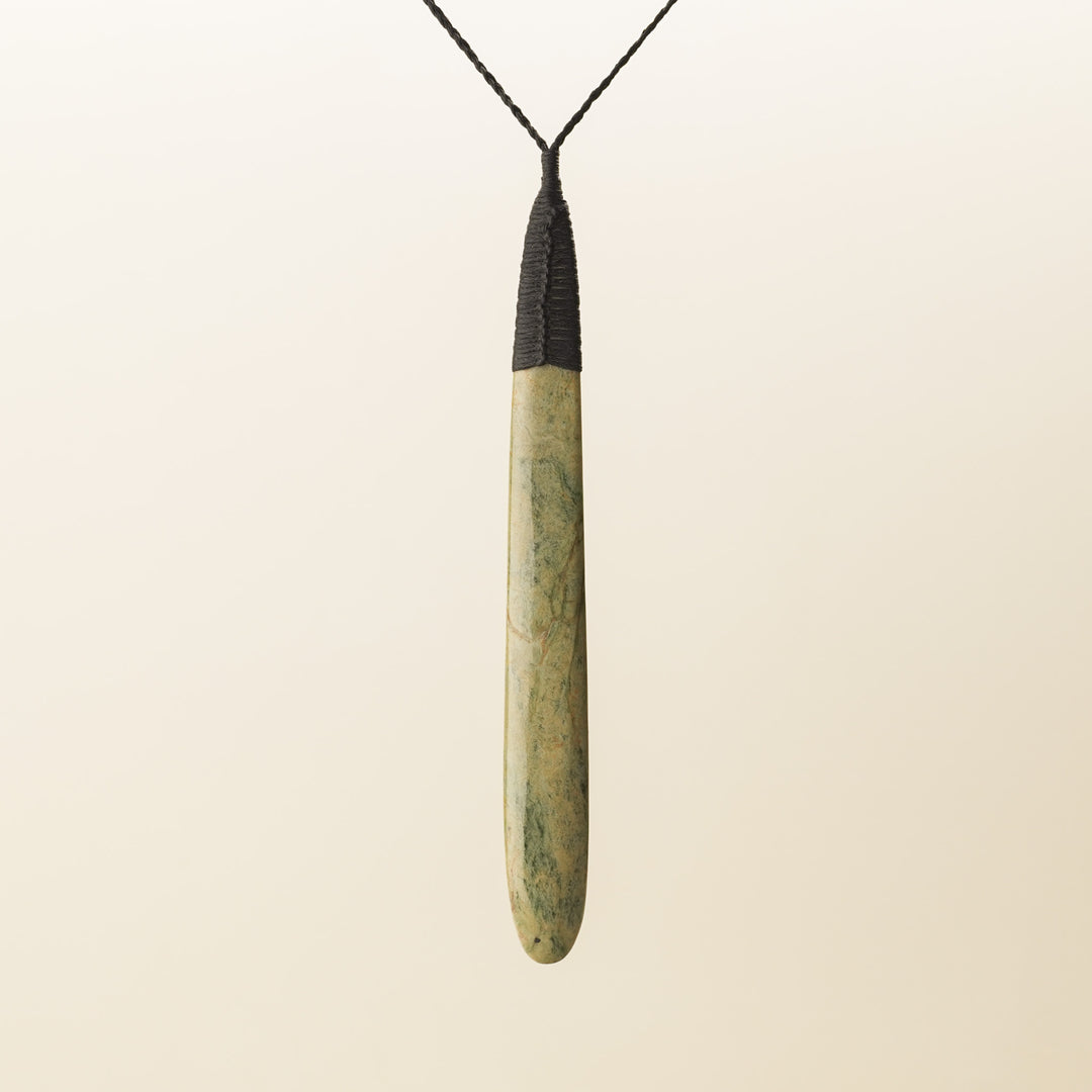 Raukaraka XL Roimata Pounamu Pendant