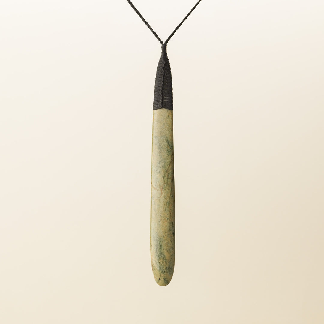 Raukaraka XL Roimata Pounamu Pendant