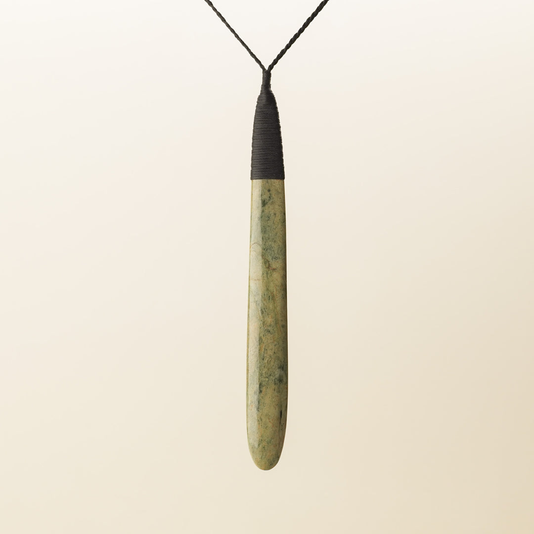 Raukaraka XL Roimata Pounamu Pendant