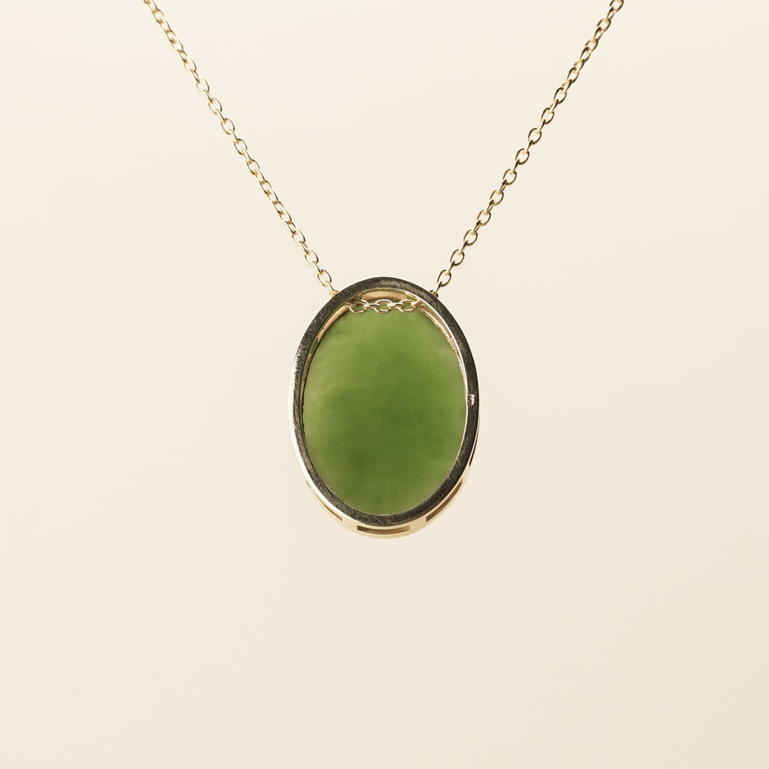 Kahurangi Pounamu Oval Pendant Small/Medium
