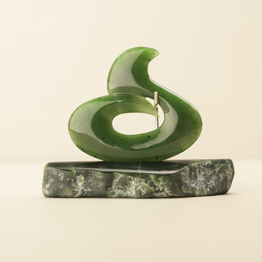 Greenstone Hei Matau Sculpture