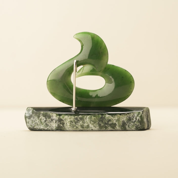 Greenstone Hei Matau Sculpture