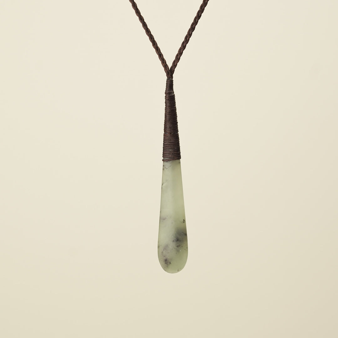 Roimata Inanga Medium Pendant, Brown Binding
