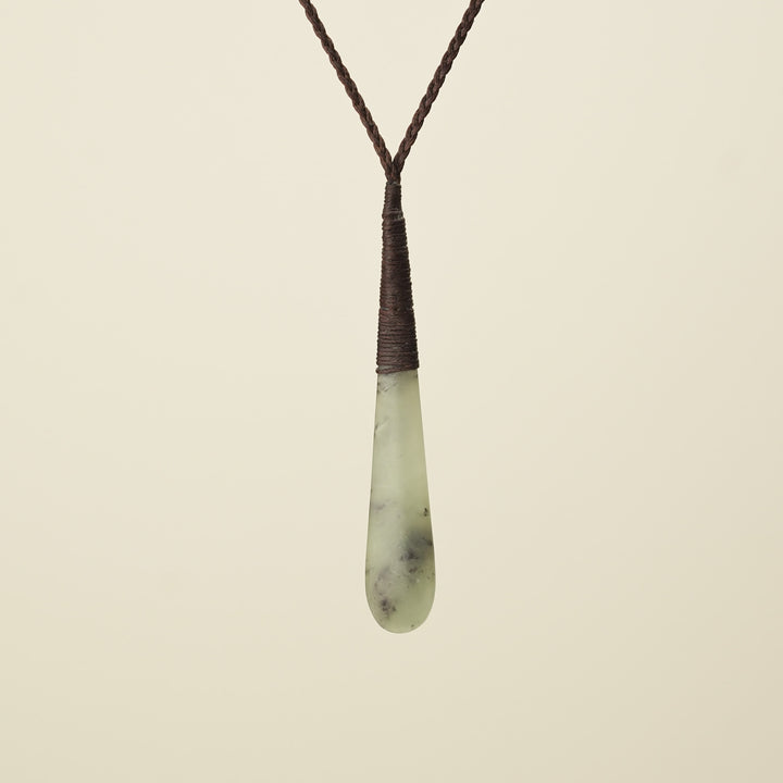 Roimata Inanga Medium Pendant, Brown Binding