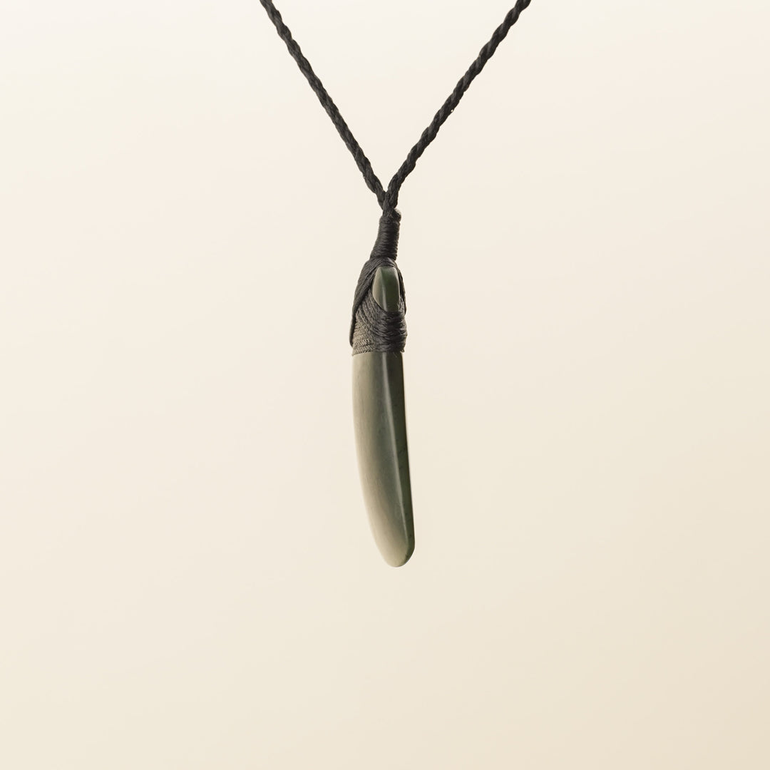 Dark Greenstone Medium Toki Pendant