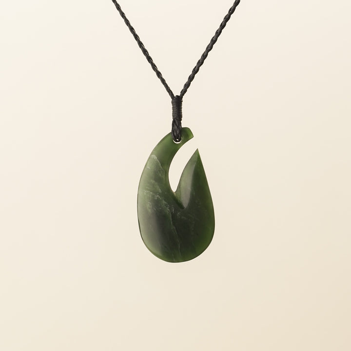 Kawakawa Small Hei Matau Pounamu Pendant