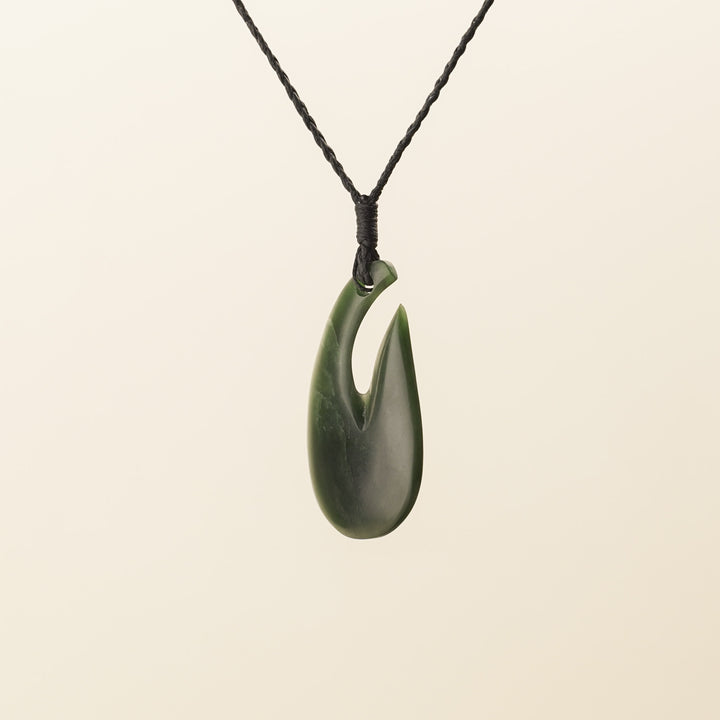 Kawakawa Small Hei Matau Pounamu Pendant