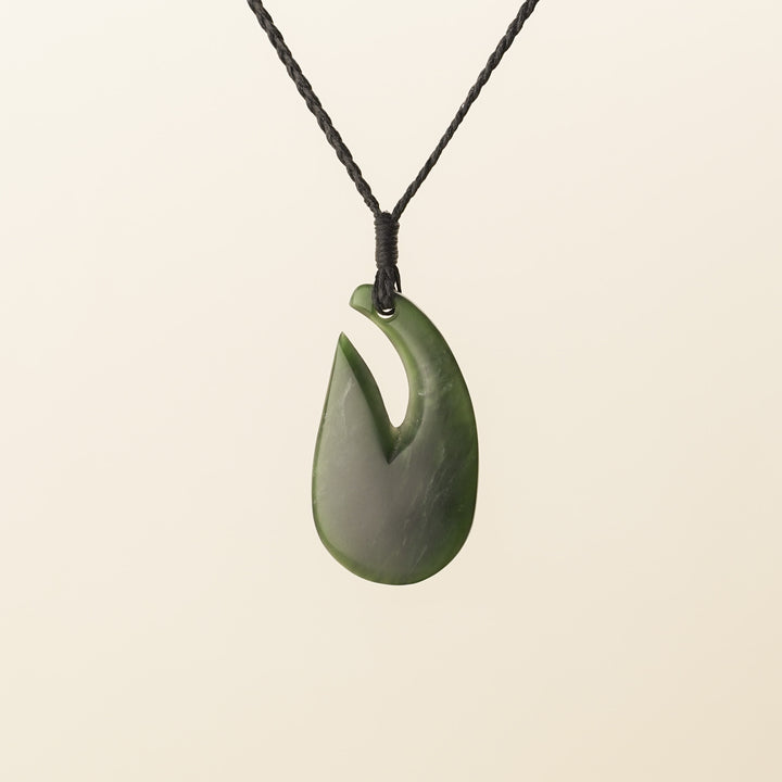 Kawakawa Small Hei Matau Pounamu Pendant