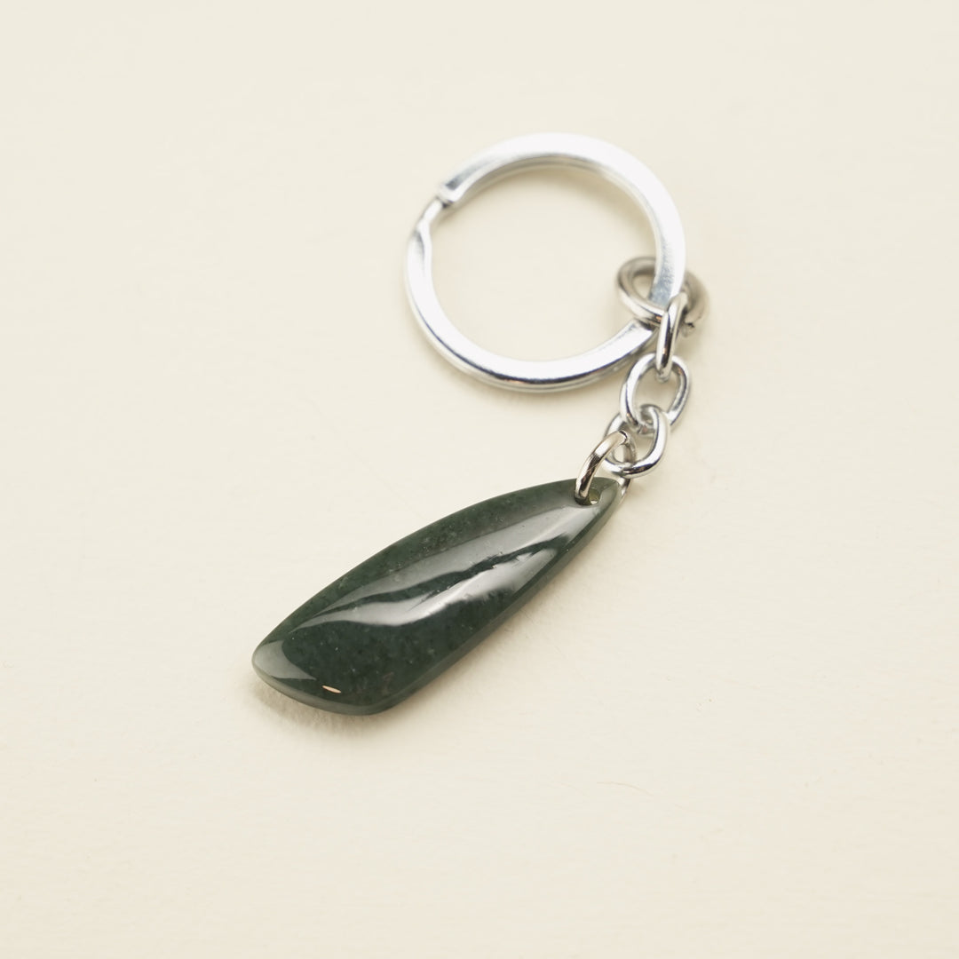 Greenstone Drop Keychain