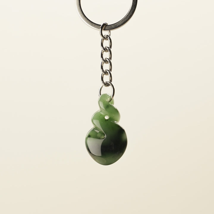 Pikorua Twist Greenstone Key Ring