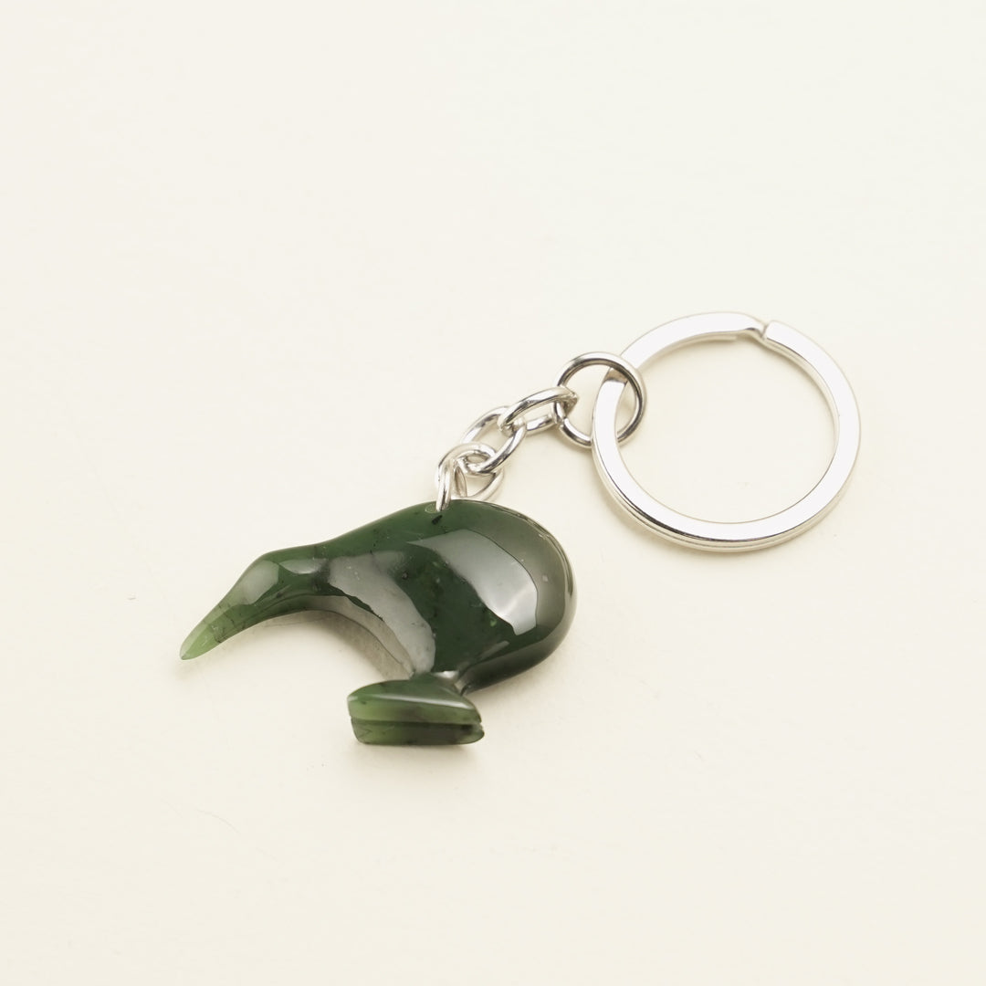 Greenstone Kiwi Keychain