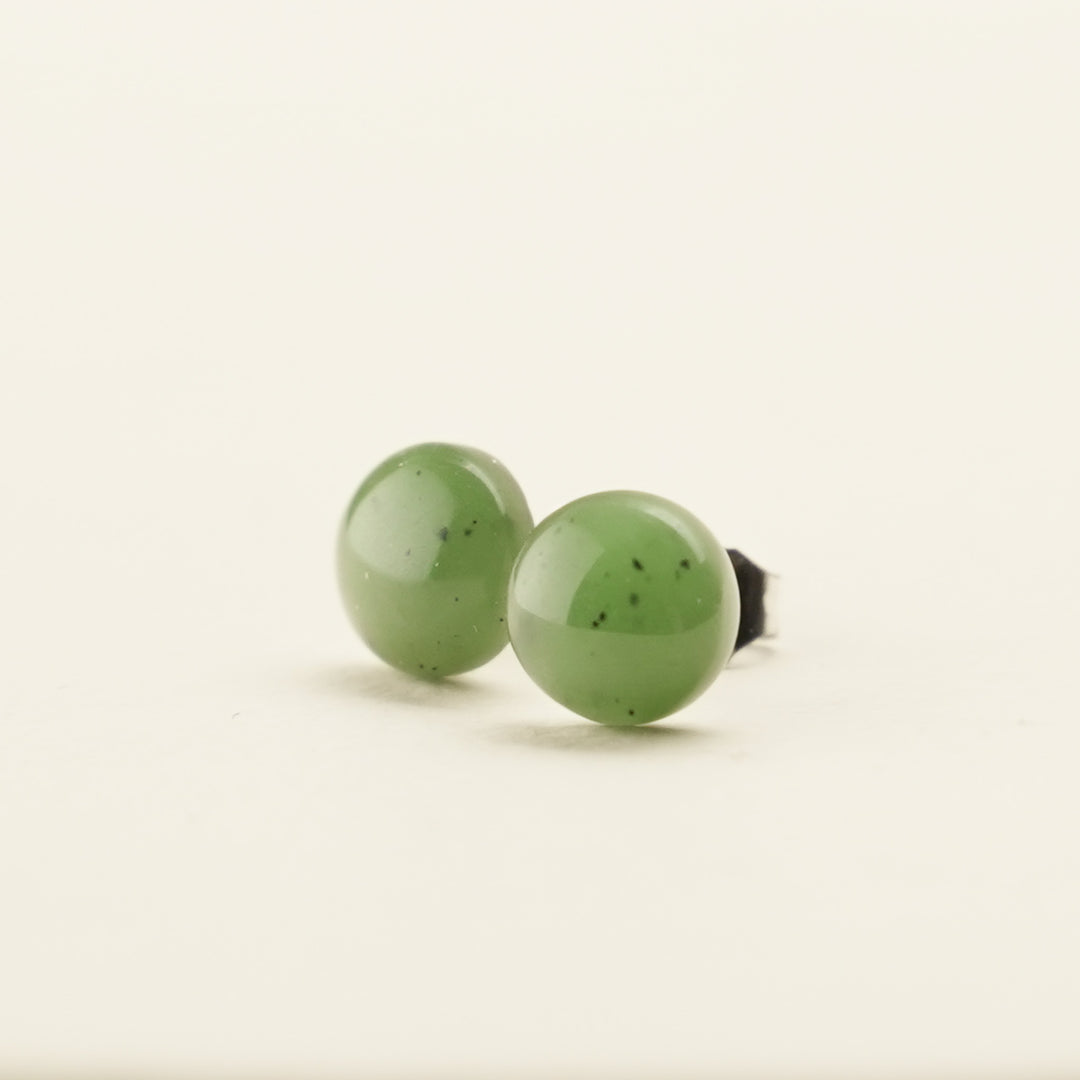 Greenstone Stud Earrings