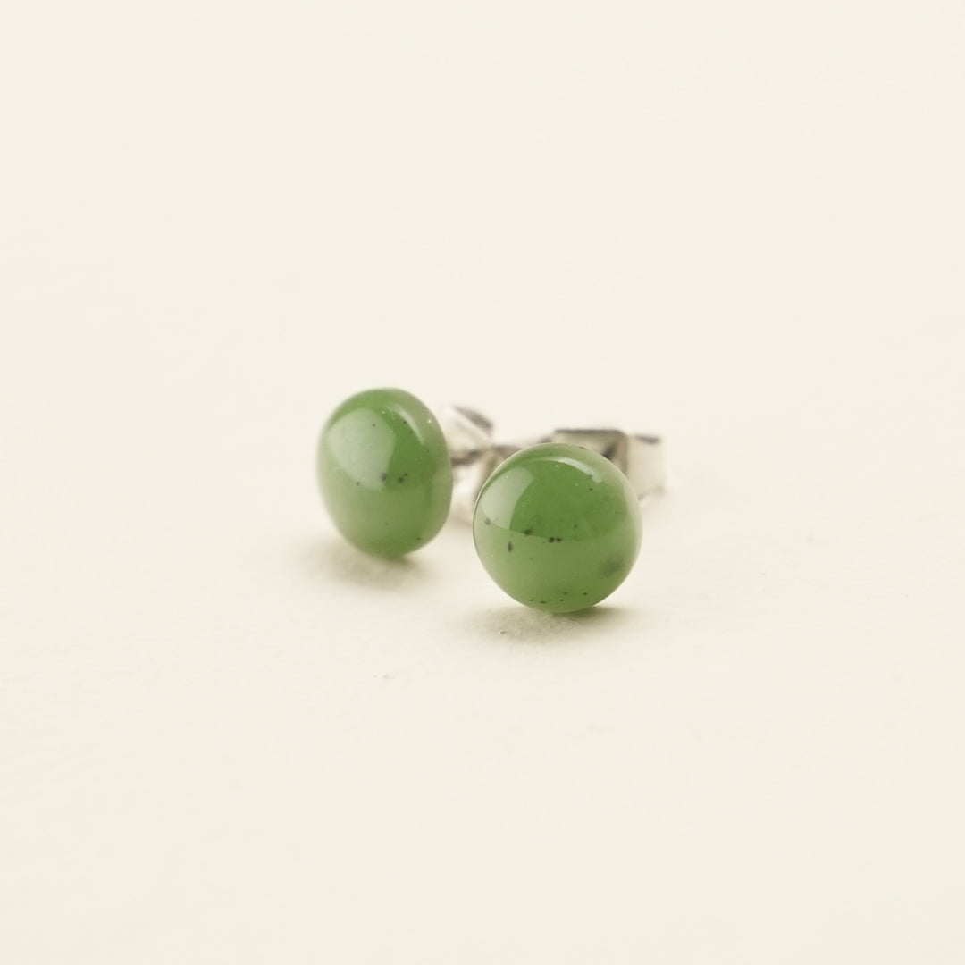 Greenstone Stud Earrings