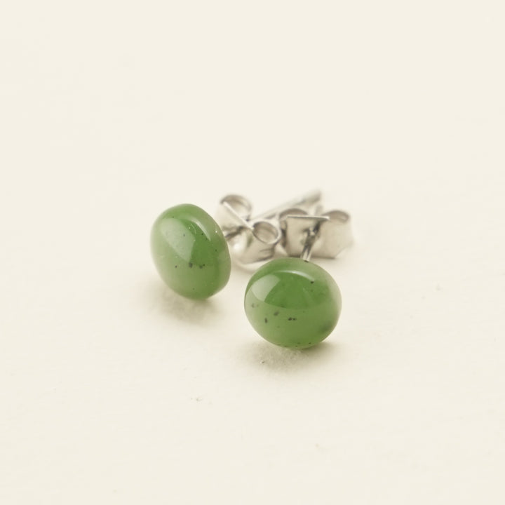 Greenstone Stud Earrings