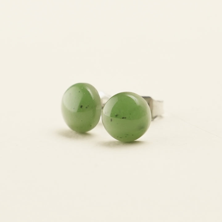 Greenstone Stud Earrings