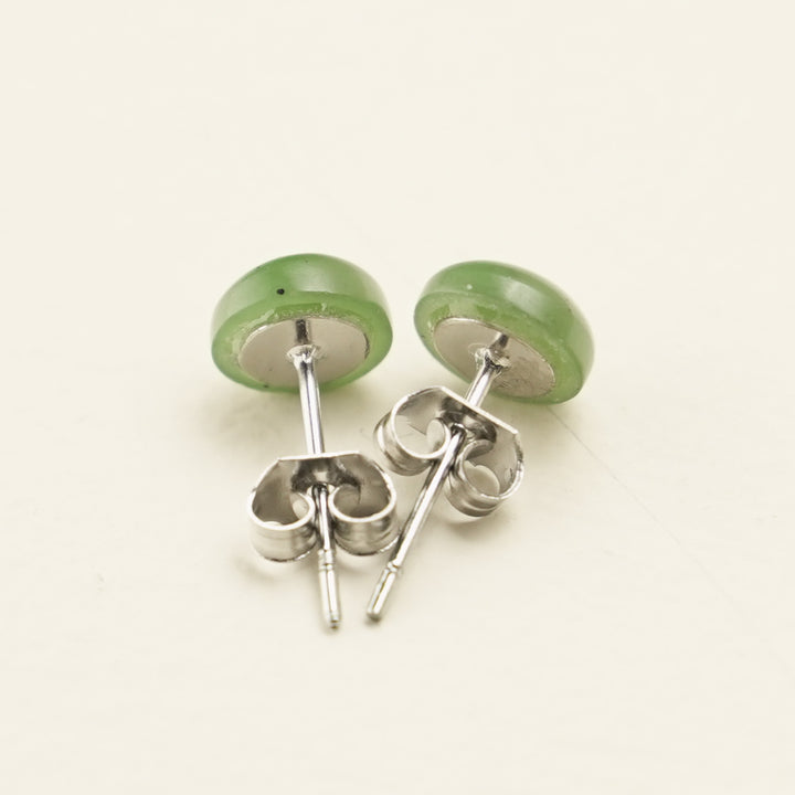 Greenstone Stud Earrings