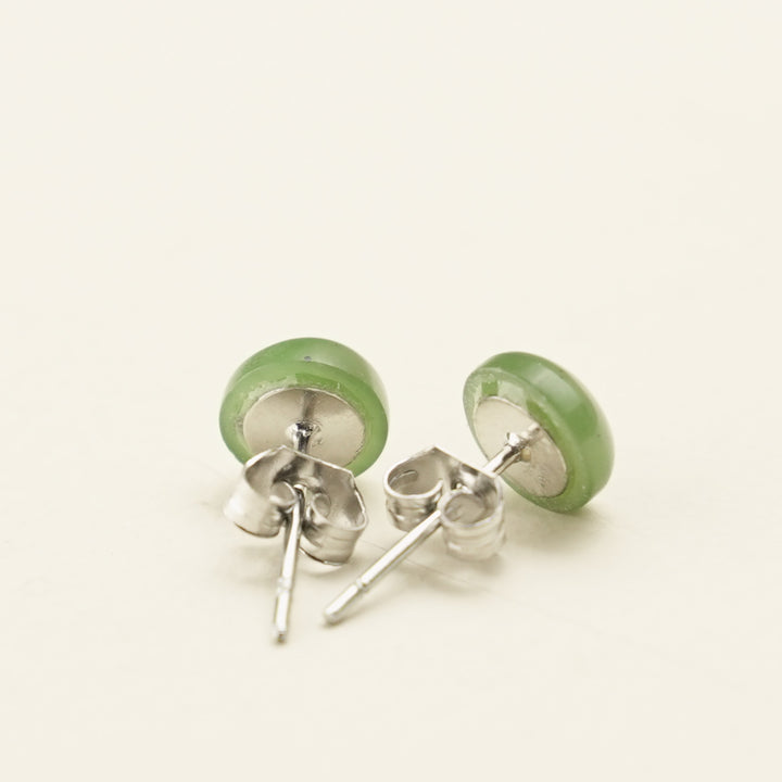 Greenstone Stud Earrings