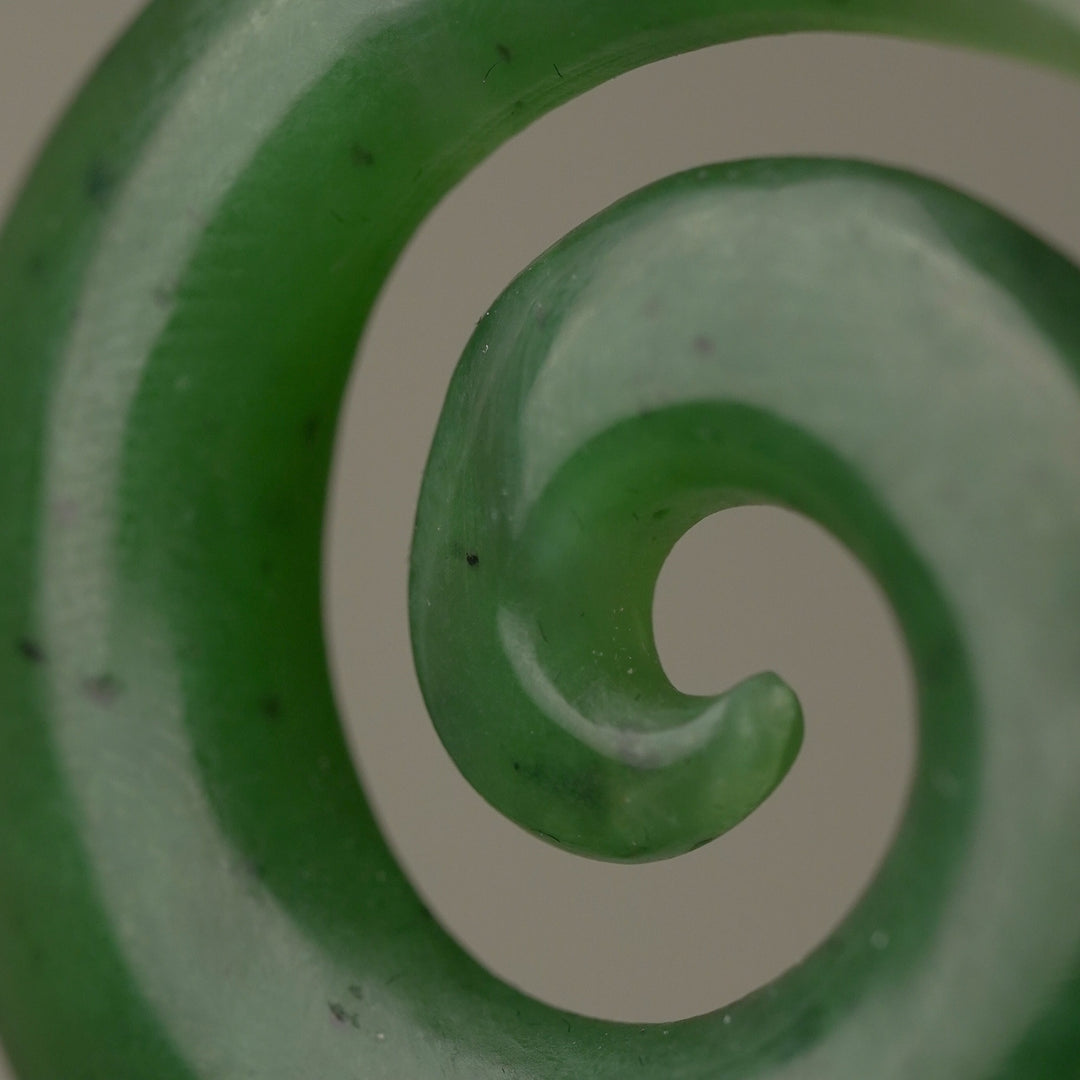 Small Open Koru Pounamu Pendant