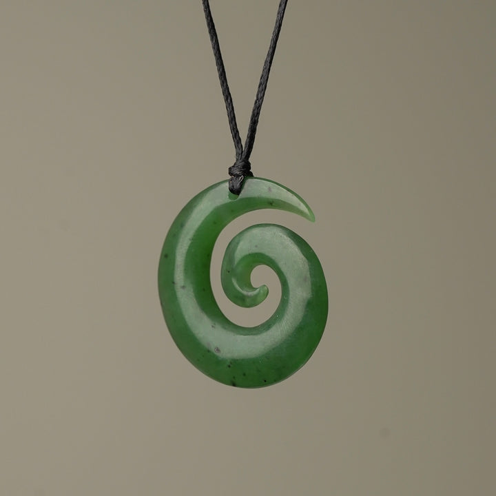 Small Open Koru Pounamu Pendant