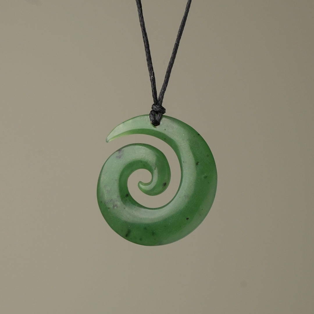 Small Open Koru Pounamu Pendant