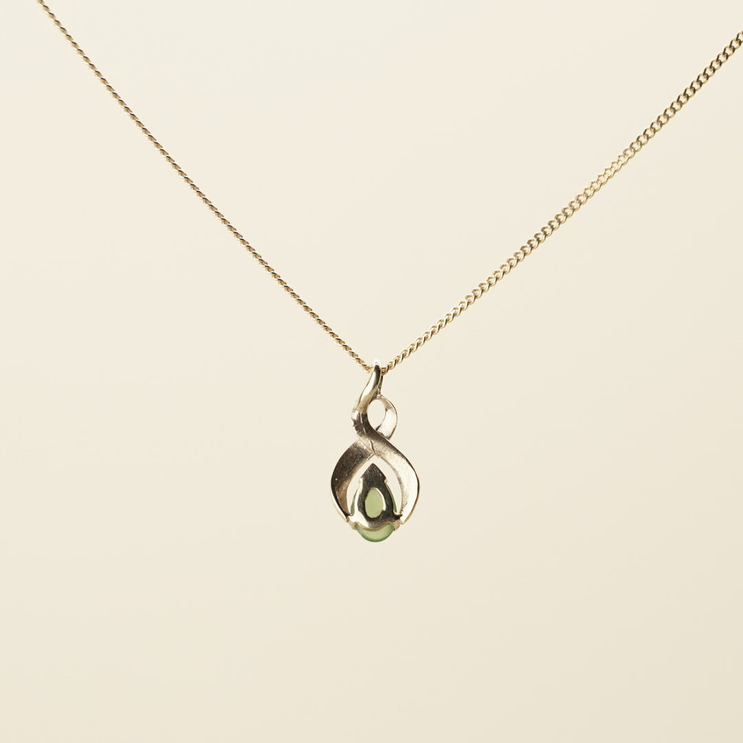 Kahurangi Pounamu Pikorua Pendant in 9k Gold