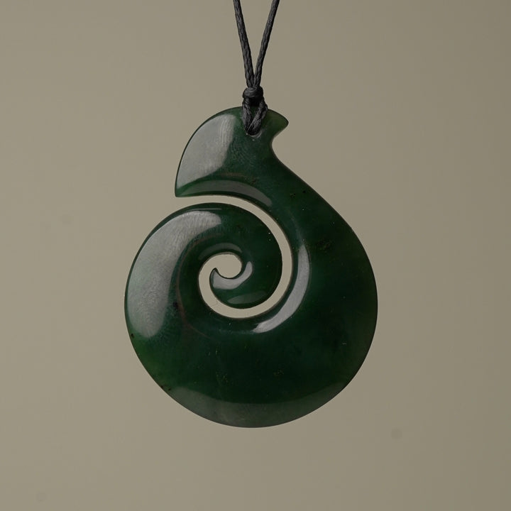 Medium Koru Hei Matau Pendant