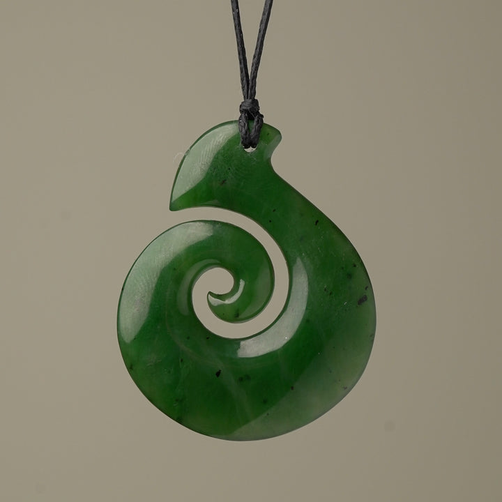 Medium Koru Hei Matau Pendant