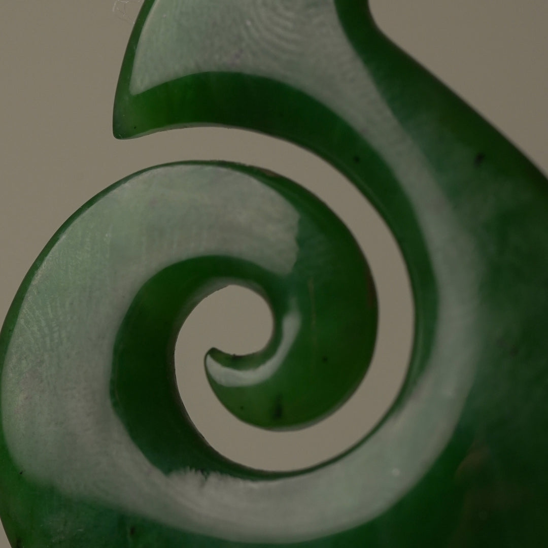 Medium Koru Hei Matau Pendant