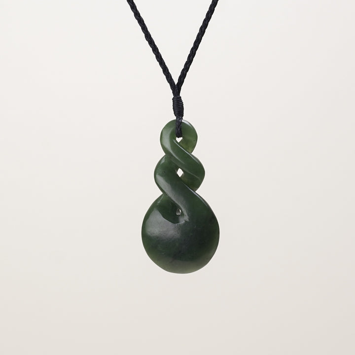 Double Pikorua Pounamu Large Pendant