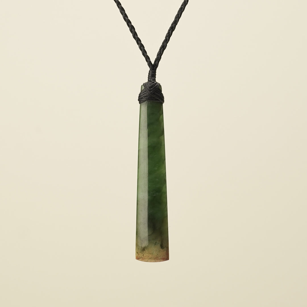 Flower Pounamu Toki Medium Pendant