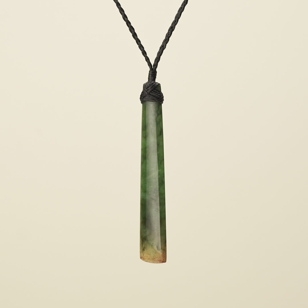 Flower Pounamu Toki Medium Pendant