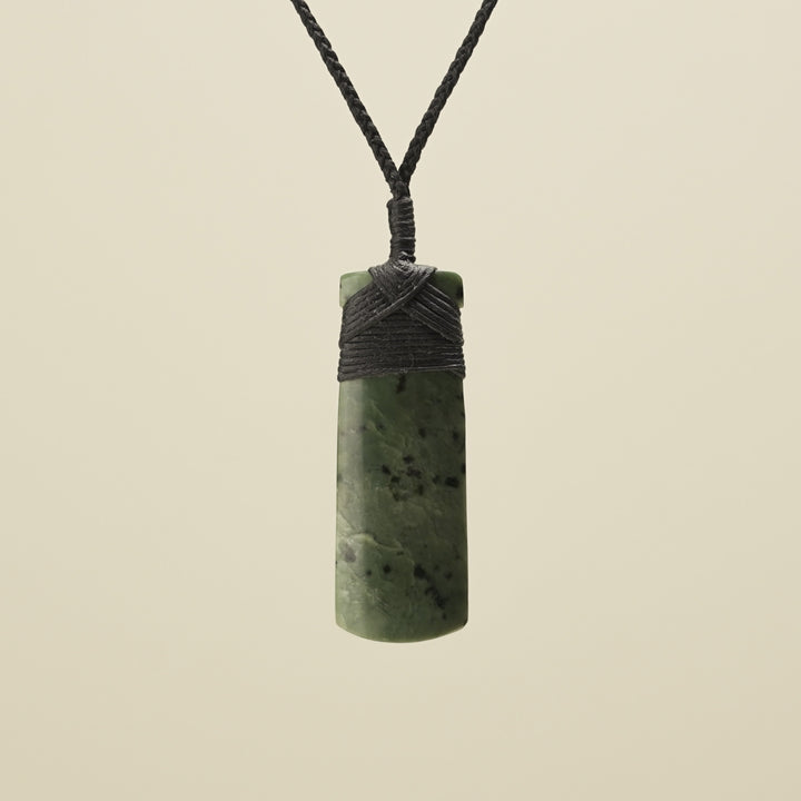Toki Whakarei Carved Kōkopu Pounamu Pendant