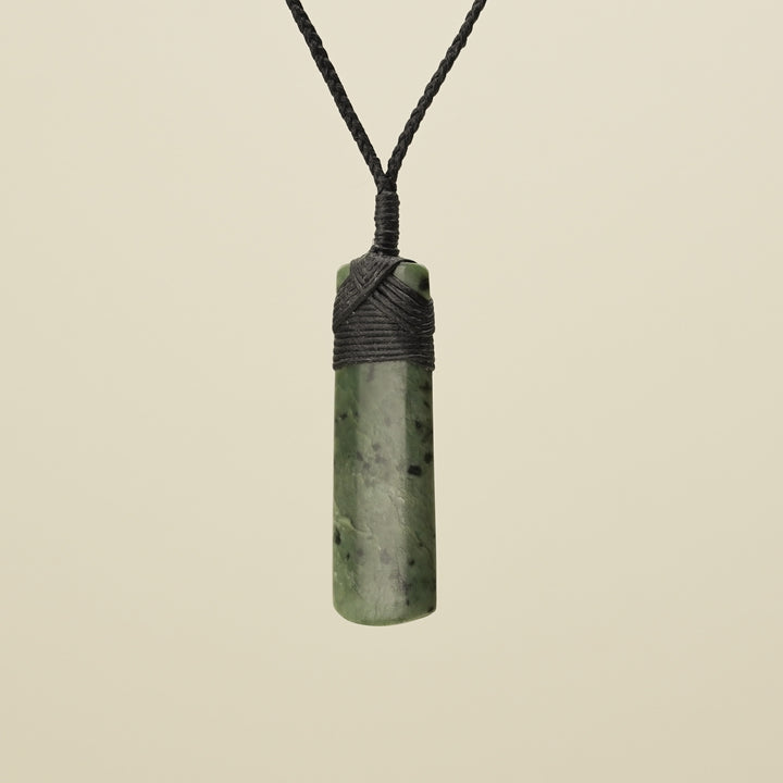 Toki Whakarei Carved Kōkopu Pounamu Pendant