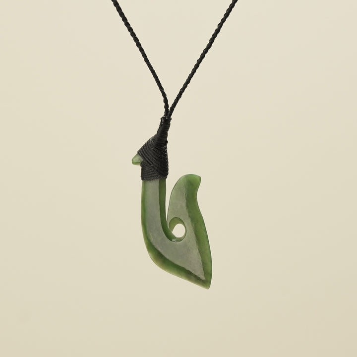 Hei Matau Kawakawa Medium Pounamu Pendant