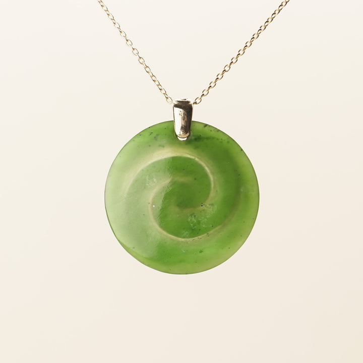 Kahurangi Pounamu Porowhita Koru Pendant